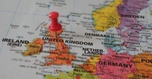 downloaded-image - Local SEO and Search Engine Marketing | FMS Online Marketing Red pushpin marking a location on the United Kingdom map in Europe.